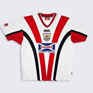 Airdrieonians FC Vintage 90s Scotland Avec Soccer Jersey